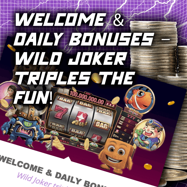 Welcome & Daily Bonuses at Wild Joker Casino