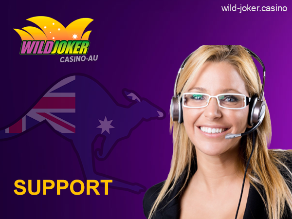 Support team at Wild Joker Casino